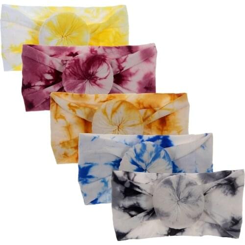 Fashion Newborn Toddler Baby Girls Headdress Printed Donuts Headband Hair Accessories Kids Gifts Festival Decoration