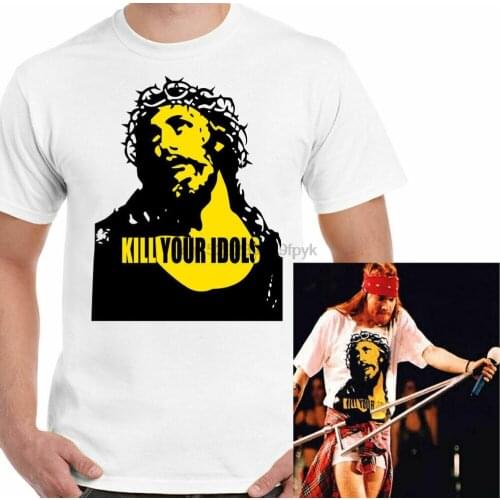 Mens Kill Your Idols T-Shirt As worn by Axl Rose Guns RosesMusic ( 2084 )