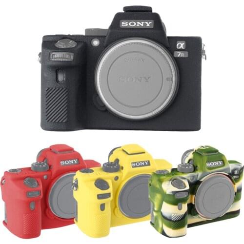 For Sony a7m2 a7II a7r2 a7rII a7sII a7s2 Soft Silicone Camera Protective Body Case Skin Litchi A72 Camera Bag Protector Cover