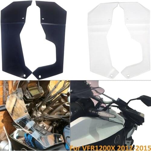 NEW Motorcycle Accessories Side Wind Deflector Windshield Windscreen FOR Honda VFR 1200 X Crosstourer VFR1200X 2012 2013 2014 15