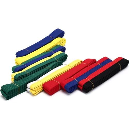 NEW Professional Karate Judo Double Wrap Martial Arts Stripe Sports Belt HOT! Taekwondo Belt