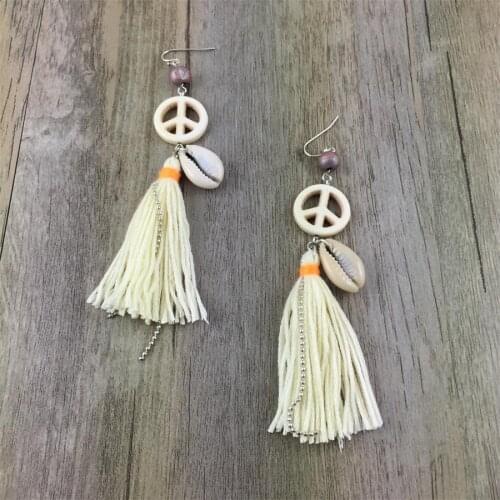 New Hot Fashion Bohemian Drop Dangle Earrings Fringed Statement Tassel Earrings Wedding Multicolored Jewelry for Women