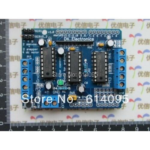 Motor Drive Shield dual L293D for Duemilanove, Mega 2560 and UNO