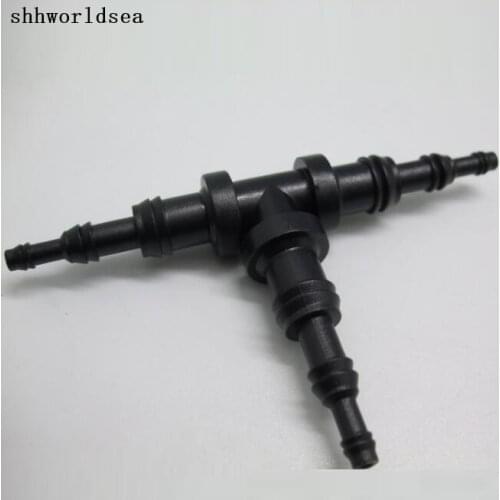 Shhworldsea car plastic parts and auto plastic fastener body 3 way universal break off tee connector