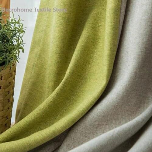 Plain Color Cotton and Linen Curtains Ingeni Modern Minimalist Home Decoration Curtains Curtains for Living Dining Room Bedroom