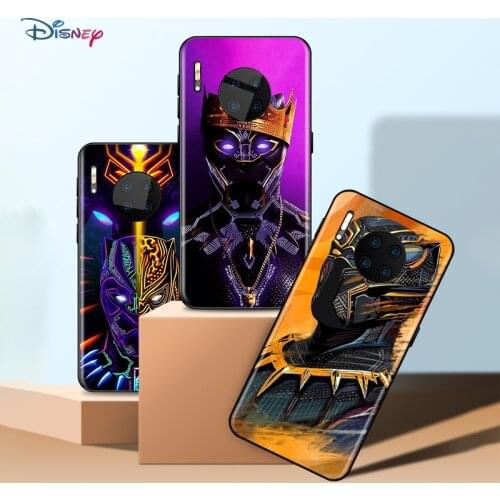 Black Panther Marvel Avengers Super Hero For Huawei Mate 40 RS Porsche Design 30 20 X 10 Lite Pro Plus TPU Silicone Phone Case