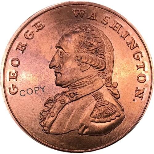 United States 1795 Washington Liberty & Security Penny undated Baker Red Copper Copy coins
