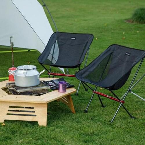 Ultralight Outdoor Folding Chair Portable Fishing Chair Backrest Small Stool Camping Moon Chair
