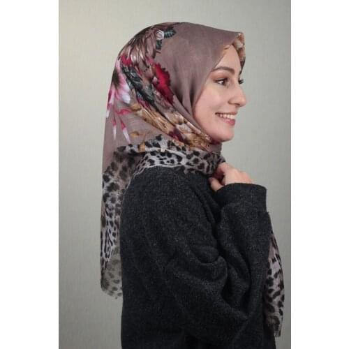 VERTU PATTERNED LINEN FLAMLI SCARF-DESEN-29-RENK-20