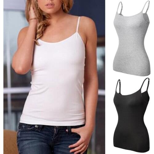 Womens Comfort Devotion Shapewear Strap Camisole Casual Tank Tops