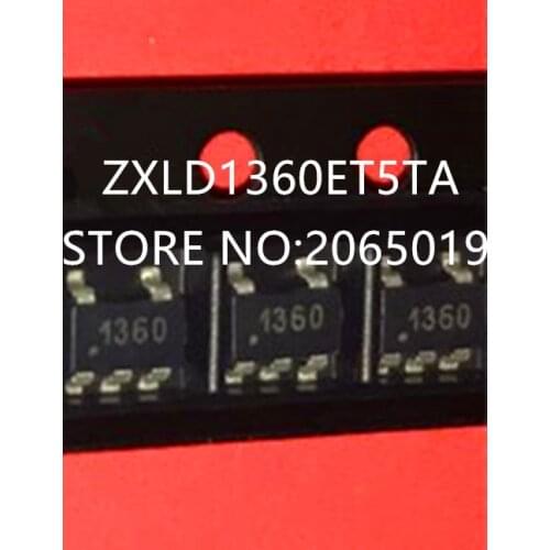 10PCS 1360 136O ZXLD1360ET5TA ZXLD1360 ZXLD1360ET5 SOT23-5