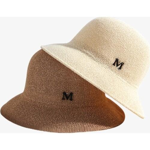 2020 Summer Womens Sun Hat Bucket Cap Breathable Straw Hat Foldable Dome Elegant Fashion Beach Hat Women Sun Protection Caps