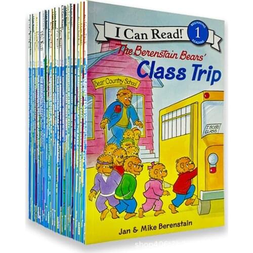 34PCS/Set I Can Read Phonics My Very First Berenstain Bears English Picture Story Book Children Kids Reading Book Education