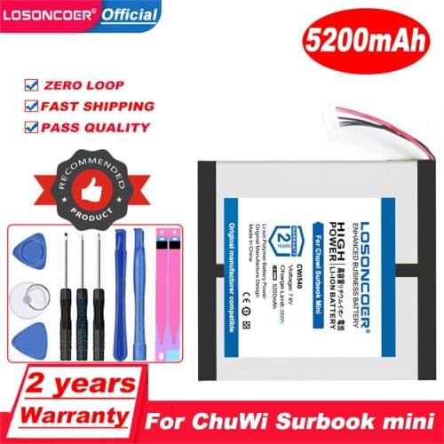 LOSONCOER 5200mAh For ChuWi Surbook Mini & CWI540 Tablet PC NV30140146-2S Battery