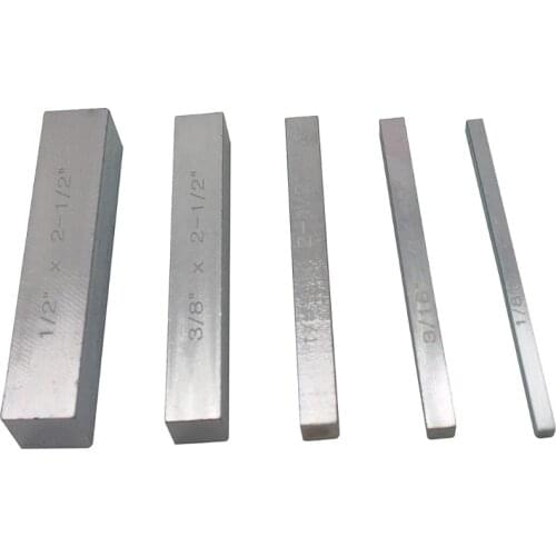 Aluminum 1/2 Inch 3/8 Inch 1/4 Inch Full Gauge Block Marked With Engraving For Turning And End Machining Tool Accessories