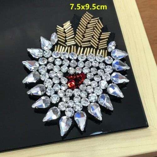 Hand nail beads fashion clothes Paillette patch applique Strawberries sequin embroidered decoration sew-on applique