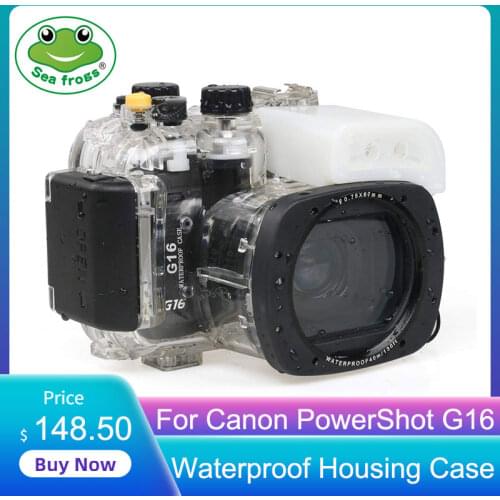 For Canon PowerShot G16 Digital Camera Diving Case Underwater Waterproof Housing Case Transparent Waterproof Cover