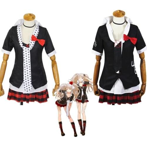 Enoshima Junko Cosplay Costume Danganronpa 3 Wigs Adult School Uniforms For Girls Enoshima Halloween Anime Costume