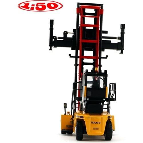1:50 Engineering Car Model Alloy Die Casting Packing Stacker Crane Model Collection Gift Toy Display Finished Goods