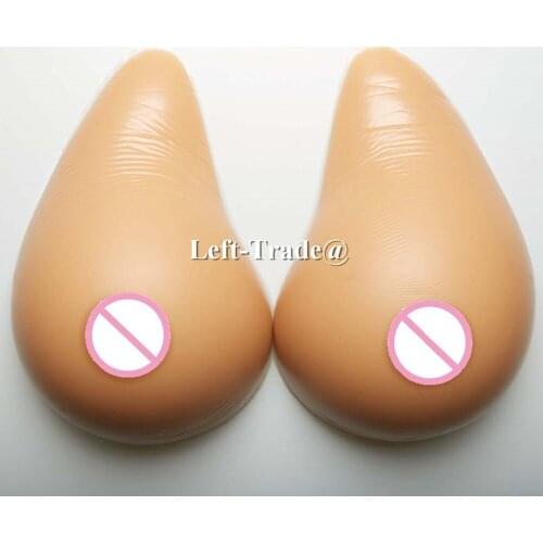 False breasts transgender crossdresser clothing rubber breast silicone boobs 1600g/pair EE cup