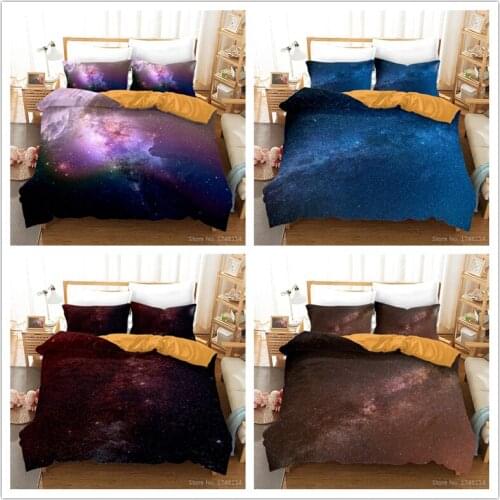 3D Galaxy Universe Outer Space Printed Comforter Cover / Duvet Cover Set Twin Full Queen King Size Bedding Set Soft Bed Linens