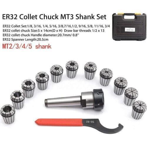 Morse taper MT2/3/4-ER16/20/25/32/40 tool holder for mill