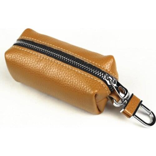 Leather Male Key Holder Organizer Housekeeper Women Keychain Purse Key Ring Bag Keys Case Pouch Car Keys Wallets