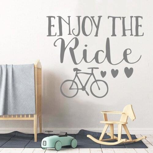 Beauty enjoy the ricle Stickers Home Decoration Nordic Style Home Decoration For Boys Bedroom Decals Decal Mural