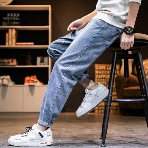 Прямые джинсы для мужчин Loehsao China At AliExpress