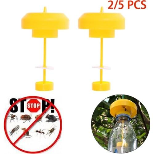 2/5pcs Fruit Fly Trap Killer Plastic Drosophila Trap Fly Catcher pest control