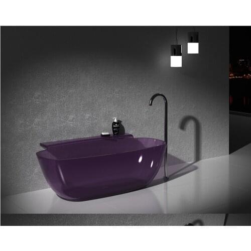 CUPC APPROVED MARCELLA SOLID SURFACE STONE BATHTUB ARTIFICIAL STONE BATHTUB 1580x820x600 MM WD027
