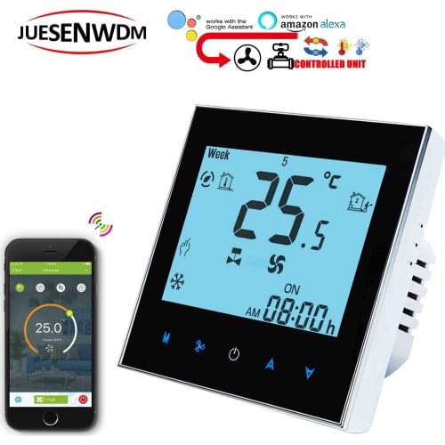 0~10V modulating fan output & valve NO NC WIFI HERMOSTAT with Works with Alexa Google home