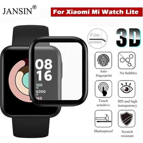 3D Curved Edge Soft Protective Film Cover For Xiaomi Mi Watch Lite Screen Protector Mi Watch Lite Protective Film Accessories