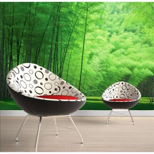 Nature Green Bamboo for Living Room Wall Art Decor Photo Mural Wallpaper Rolls Wall Coverings 3d Wall Murals Wallpaper