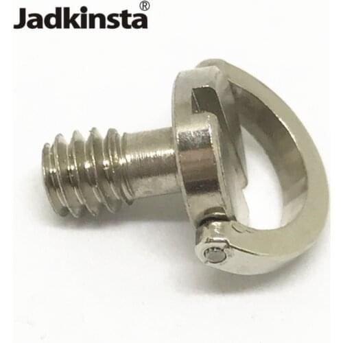 Captive 1/4" Folding D Ring Hanging Camera Screw Adapter for Camera Grip or Quick Release Plate