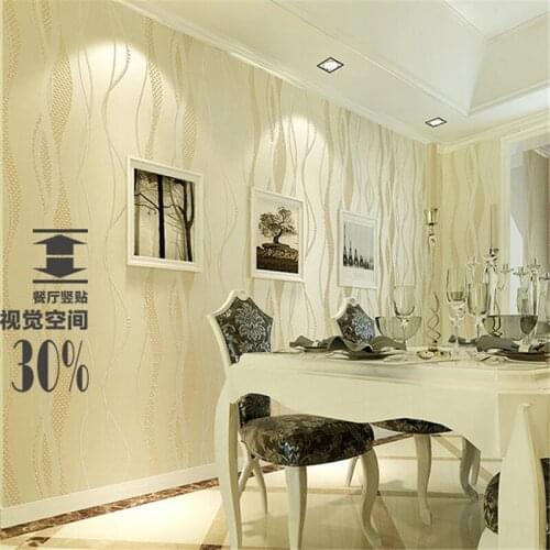 Beibehang papel de parede Living room TV backdrop wallpaper modern minimalist vertical stripes three-dimensional wallpaper