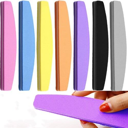 2021 New Nail File Buffer Sponge 100/180 Durable Sanding Washable Nail Polish Blocks For UV Gel Pedicure Manicure Art Care Tools