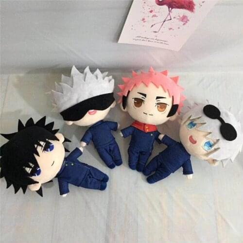 Anime Jujutsu Kaisen Plush Doll Yuji Itadori Gojo Satoru Cosplay Cute Soft Stuffed Doll Gift Toy