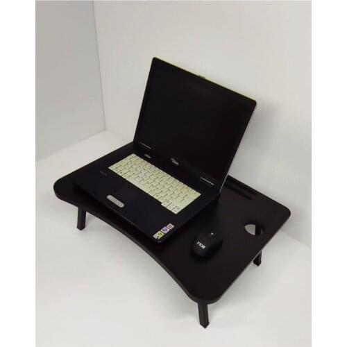 Modern Laptop Desk Chip Board Black coffe table