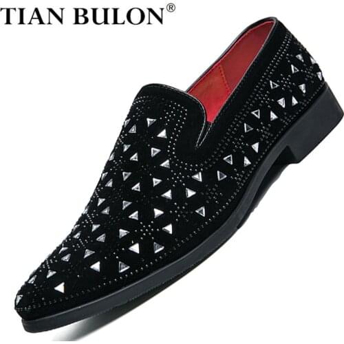 TIAN BULON Mens Leather Shoes
