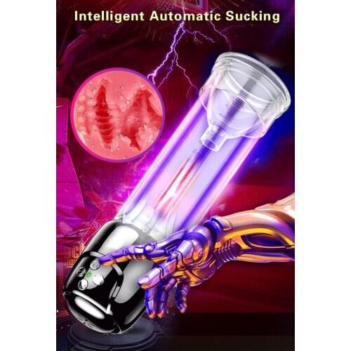 Penis Enlargement Vacuum Pump Vibrator Artificial Vagina Real Pussy Sexy Voice Masturbation Male Masturbator Sex Toys for Men