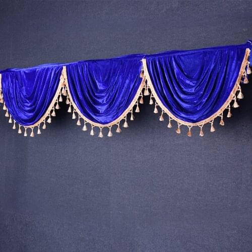 Good Quality Velvet Drape Swag With Tassel Decoration For Event Party Wedding Backdrop Curtain Stage Background
