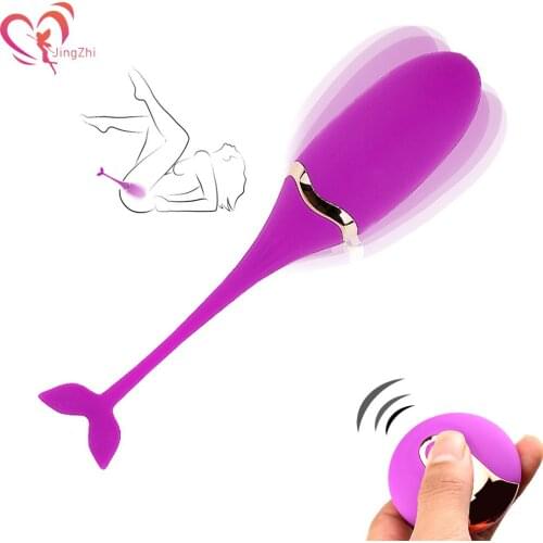 JingZhi Wireless Remote Control Vibrator Female Silicone Vibrating Egg Kegel Vaginal Ball Clitoral G-Spot Massage Adult Sex Toys