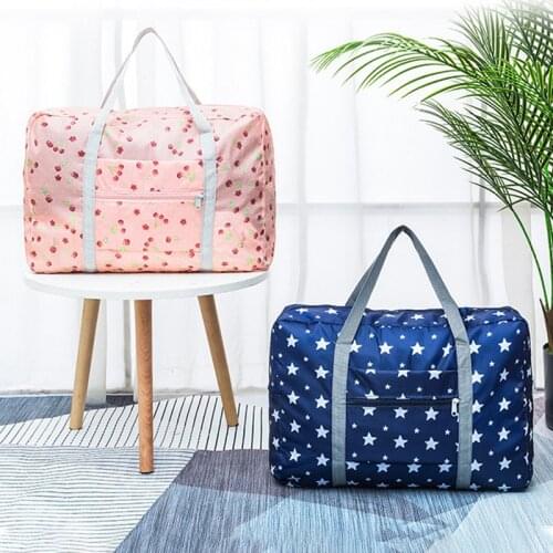 Waterproof Folding Large-Capacity Portable Travel Bag For Men Women Business Trip Short-distance Weekend Luggage Trolley Bags