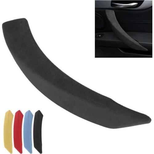 Suede Car Door Armrest Panel Cover Handle Trim Sticker Decoration Fit for Z4 E89 2009 2010 2011 2012 2013 2014 2015 2016 LHD