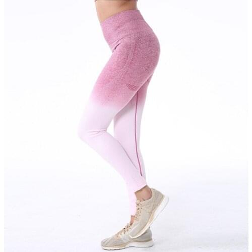 2019 Women High Waist Yoga Pants Long Stretch Bodycon Sports Gym Pants Sexy Scrunch Elastic Push Up Leggings Hot