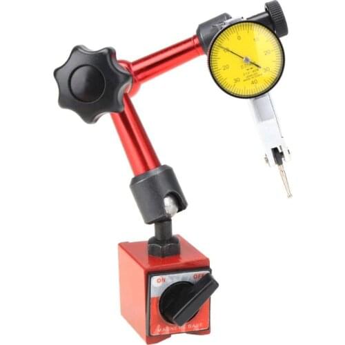 0-0.8mm Waterproof Lever Indicator Dial Test 0.01mm High Precision Dial Indicator With Flexible Magnetic Metal Base