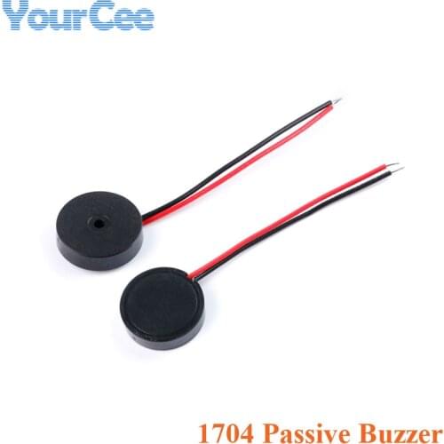 10PCS 1704 Passive Buzzer Piezoelectric Buzzer Speaker 4000HZ 17*4MM 17x4mm AC Low Power Consumption Diy Electronic