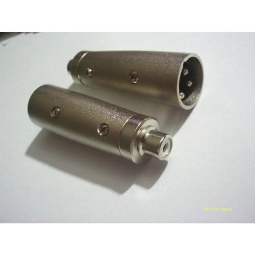 1000PCS 3 pin XLR Male to RCA Plug Female Coaxial connectors Selling