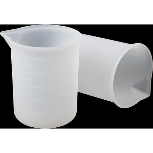 2pcs 100ML Clear Measuring Cup Household Kitchen Cooking Tool Maatbeker Vloeistoffen Silicone Resin Glue Tools